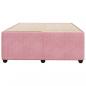 Preview: Bettgestell Rosa 120x190 cm Samt