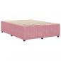 Preview: Bettgestell Rosa 140x190 cm Samt