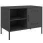 Preview: TV-Schrank Schwarz 68x39x50,5 cm Stahl