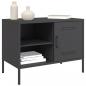 Preview: TV-Schrank Schwarz 68x39x50,5 cm Stahl