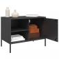 Preview: TV-Schrank Schwarz 68x39x50,5 cm Stahl