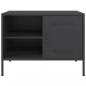 Preview: TV-Schrank Schwarz 68x39x50,5 cm Stahl