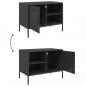 Preview: TV-Schrank Schwarz 68x39x50,5 cm Stahl