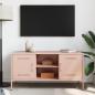 Preview: TV-Schrank Rosa 100,5x39x50,5 cm Stahl