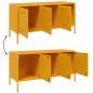 Preview: TV-Schrank Senfgelb 100,5x39x50,5 cm Stahl