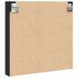 Preview: Vitrinenschrank Schwarz 60x8,5x58 cm Holzwerkstoff