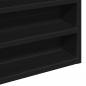 Preview: Vitrinenschrank Schwarz 60x8,5x58 cm Holzwerkstoff