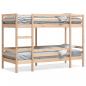 Preview: ARDEBO.de - Etagenbett ohne Matratze 90x190 cm Massivholz Kiefer