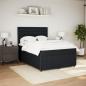 Preview: Boxspringbett mit Matratze Schwarz 160x200 cm Samt