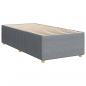 Preview: Boxspringbett mit Matratze Hellgrau 90x190 cm Stoff