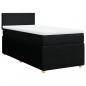 Preview: Boxspringbett mit Matratze Schwarz 90x190 cm Stoff