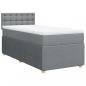 Preview: Boxspringbett mit Matratze Hellgrau 90x190 cm Stoff