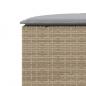 Preview: 2-tlg. Garten-Sofagarnitur Halbrund Beige Poly-Rattan