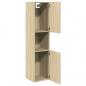 Preview: Badezimmerschrank Sonoma-Eiche 30x30x130 cm Holzwerkstoff