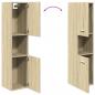 Preview: Badezimmerschrank Sonoma-Eiche 30x30x130 cm Holzwerkstoff