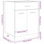 Preview: Schubunterschrank Sonoma-Eiche 60x46x81,5 cm Holzwerkstoff