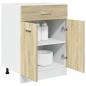 Preview: Schubunterschrank Sonoma-Eiche 60x46x81,5 cm Holzwerkstoff