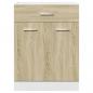 Preview: Schubunterschrank Sonoma-Eiche 60x46x81,5 cm Holzwerkstoff