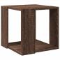 Preview: Couchtisch Braun Eichen-Optik 32x32x30 cm Holzwerkstoff