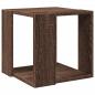 Preview: Couchtisch Braun Eichen-Optik 32x32x30 cm Holzwerkstoff