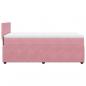 Preview: Boxspringbett mit Matratze Rosa 100x200 cm Samt