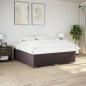 Preview: Boxspringbett mit Matratze Dunkelbraun 200x200 cm Stoff