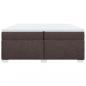 Preview: Boxspringbett mit Matratze Dunkelbraun 200x200 cm Stoff