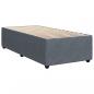 Preview: Boxspringbett mit Matratze Dunkelgrau 90x190 cm Samt