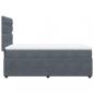 Preview: Boxspringbett mit Matratze Dunkelgrau 90x190 cm Samt