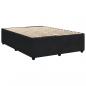 Preview: Boxspringbett mit Matratze Schwarz 140x190 cm Samt