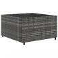 Preview: 6-tlg. Garten-Lounge-Set mit Kissen Grau Poly Rattan