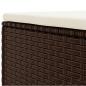 Preview: 5-tlg. Garten-Lounge-Set mit Kissen Braun Poly Rattan