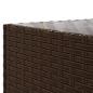 Preview: 6-tlg. Garten-Lounge-Set mit Kissen Braun Poly Rattan