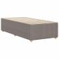 Preview: Bettgestell Taupe 90x190 cm Stoff