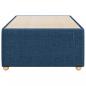 Preview: Bettgestell Blau 90x190 cm Stoff