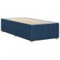 Preview: Bettgestell Blau 90x190 cm Stoff