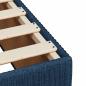 Preview: Bettgestell Blau 90x190 cm Stoff