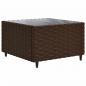 Preview: 11-tlg. Garten-Lounge-Set mit Kissen Braun Poly Rattan