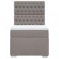 Preview: Boxspringbett mit Matratze Taupe 90x200 cm Stoff