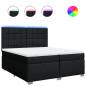 Preview: Boxspringbett mit Matratze Schwarz 200x200 cm Stoff