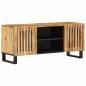 Preview: ARDEBO.de - TV-Schrank 105x34x46 cm Raues Massives Mangoholz