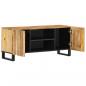 Preview: TV-Schrank 105x34x46 cm Raues Massives Mangoholz