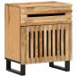 Preview: ARDEBO.de - Nachttisch 50x34x60 cm Raues Massives Mangoholz