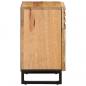 Preview: Nachttisch 50x34x60 cm Raues Massives Mangoholz