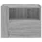 Preview: Wand-Nachttische 2 Stk. Grau Sonoma 45x30x35 cm