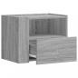 Preview: Wand-Nachttische 2 Stk. Grau Sonoma 45x30x35 cm