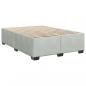 Preview: Boxspringbett mit Matratze Hellgrau 140x190 cm Samt