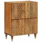 Preview: ARDEBO.de - Beistellschrank 60x33x75 cm Massivholz Mango