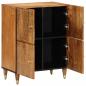 Preview: Beistellschrank 60x33x75 cm Massivholz Mango