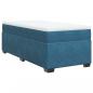 Preview: Boxspringbett mit Matratze Dunkelblau 100x200 cm Samt